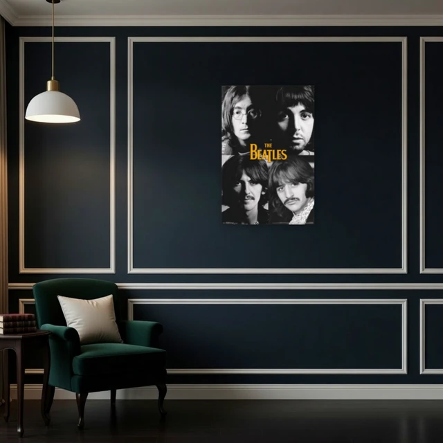 Alt view image 4 of 4 - The Beatles Grid Poster Print - Iconic Music Art (22x34)