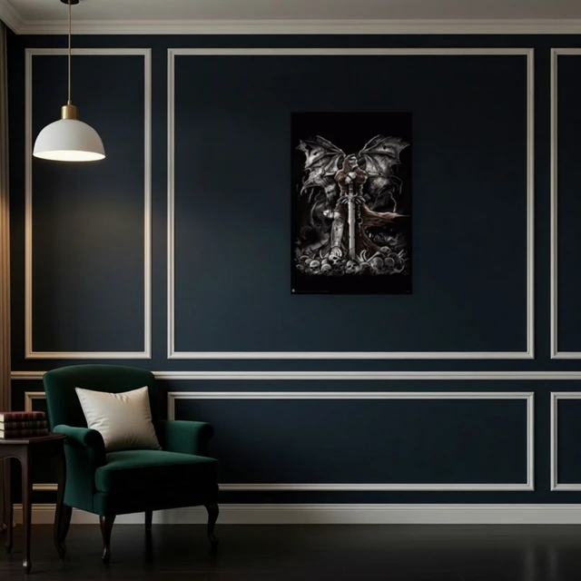Alt view image 4 of 4 - Grim Reaper Sword Poster - Dark Art Print