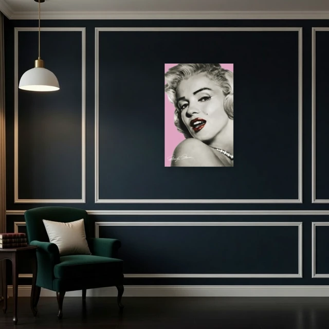 Alt view image 4 of 4 - Marilyn Monroe Pink Poster Print - Iconic Hollywood Art