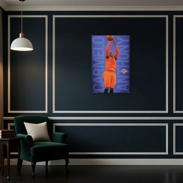 Alt view image 4 of 4 - New York Knicks - C Anthony 13 Poster Print