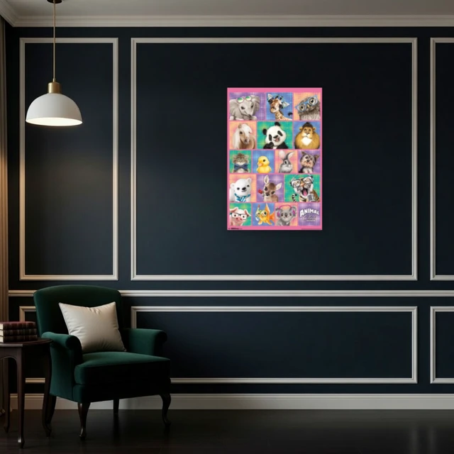 Alt view image 4 of 4 - Animal Club Group Poster Print - 22x34
