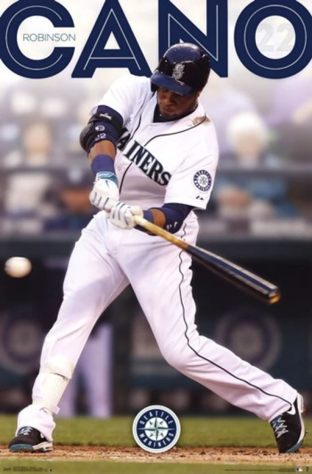 Alt view image 2 of 4 - Seattle Mariners - Robinson Cano Poster Print 22x34