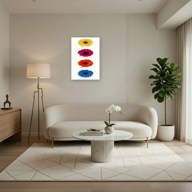 Alt view image 3 of 4 - Daisies Dance Love Sing Live Poster - Vertical Art Print