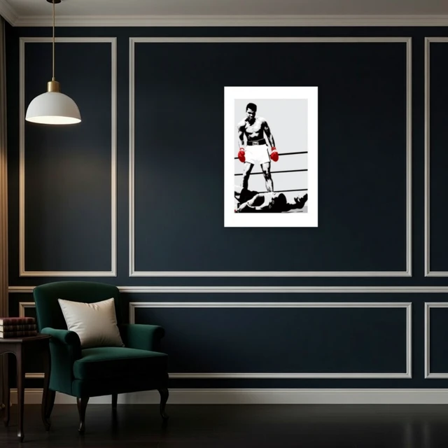 Alt view image 4 of 4 - Muhammad Ali Gloves Poster Artwork - 24x32