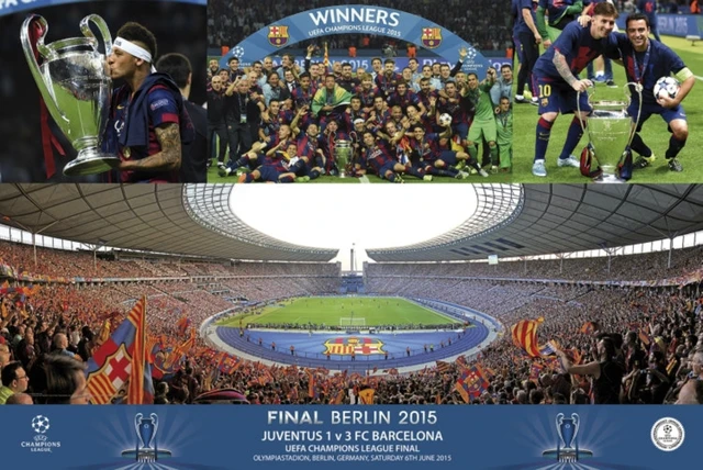 Alt view image 2 of 4 - FC Barcelona Champions Stadium Celebration Poster