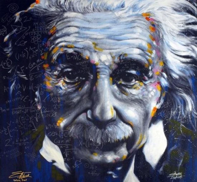 Main image of Albert Einstein Poster Art by Stephen Fishwick