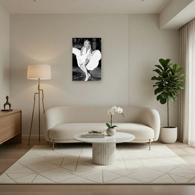 Alt view image 3 of 4 - Marilyn Monroe Dress Poster - Iconic Hollywood Art
