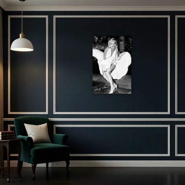 Alt view image 4 of 4 - Marilyn Monroe Dress Poster - Iconic Hollywood Art