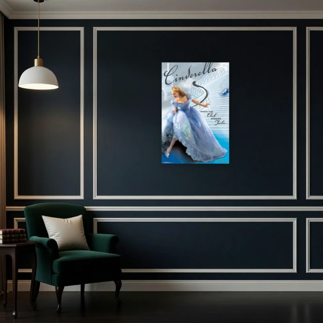 Alt view image 4 of 4 - Disney Cinderella Clock Strikes Twelve Poster Print