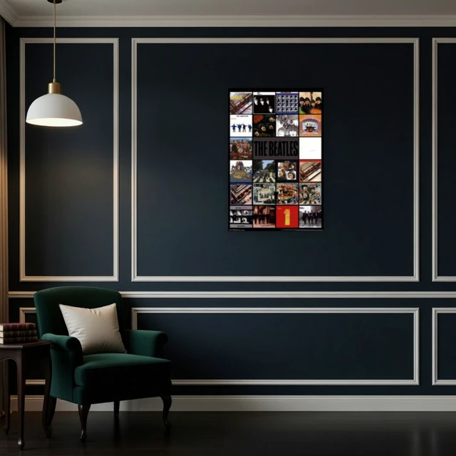 Alt view image 4 of 4 - The Beatles Albums Poster Print - Iconic Music Art