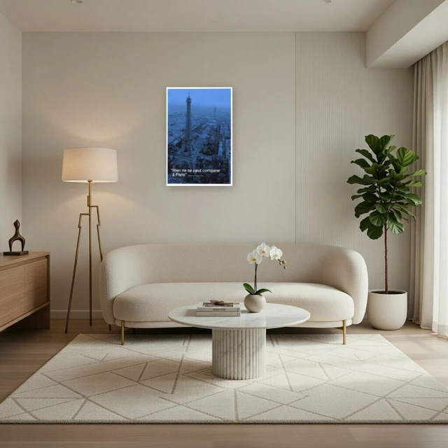 Alt view image 3 of 4 - Paris City Quote Poster Print - Inspirational Wall Art