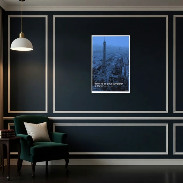 Alt view image 4 of 4 - Paris City Quote Poster Print - Inspirational Wall Art