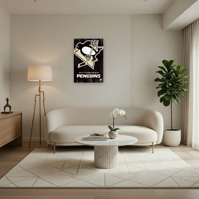 Alt view image 3 of 4 - Pittsburgh Penguins Logo Poster - Sports Wall Art