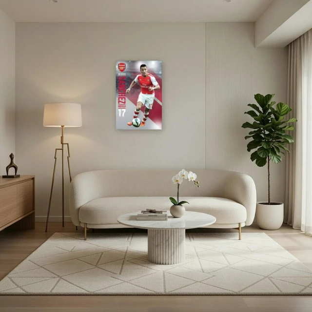 Alt view image 3 of 4 - Arsenal Emirates Alexis Sanchez Poster - 2014-2015 Season