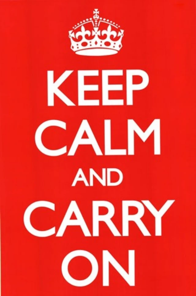 Alt view image 2 of 4 - Keep Calm Red Poster - Motivational Wall Art