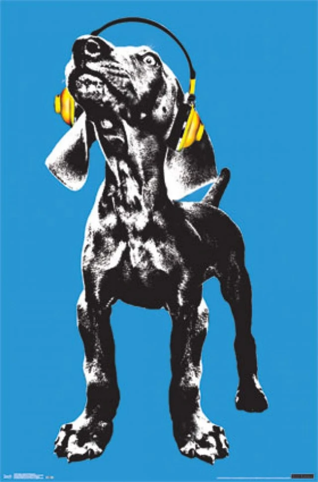 Alt view image 2 of 4 - Puppy Modern Weimaraner Poster Print
