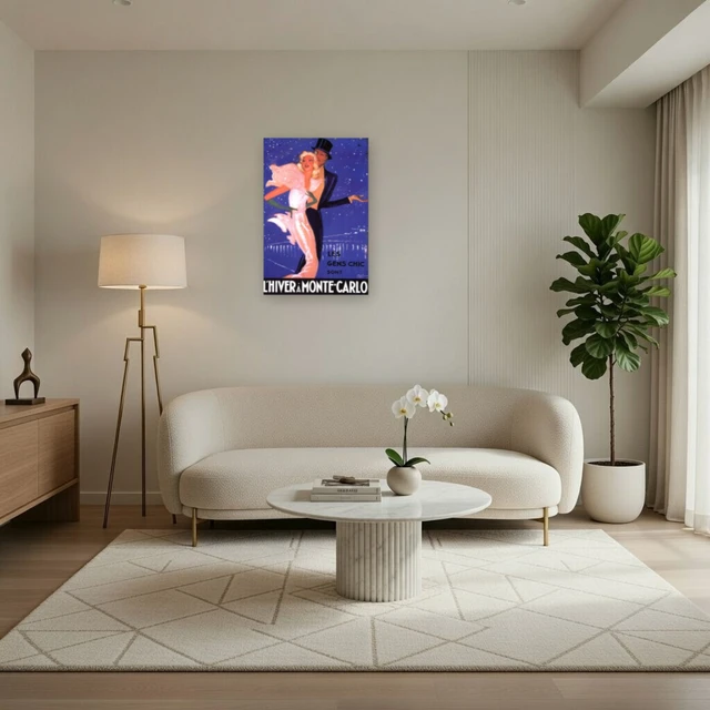 Alt view image 3 of 4 - Monte Carlo Les Gens Chic Poster - Premium Art Print
