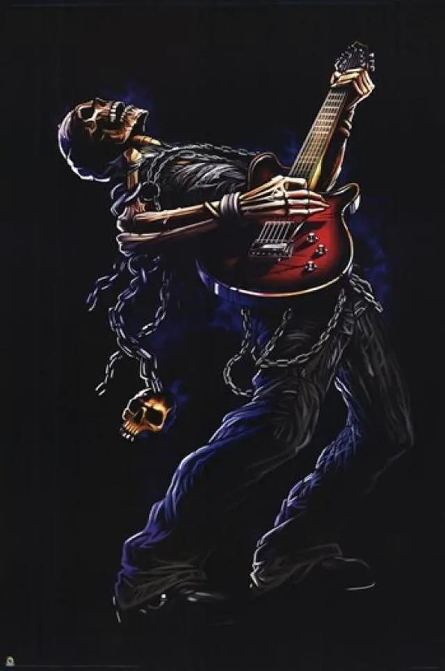 Main image of Bang Your Skull Guitarist Poster Print (22 x 34)