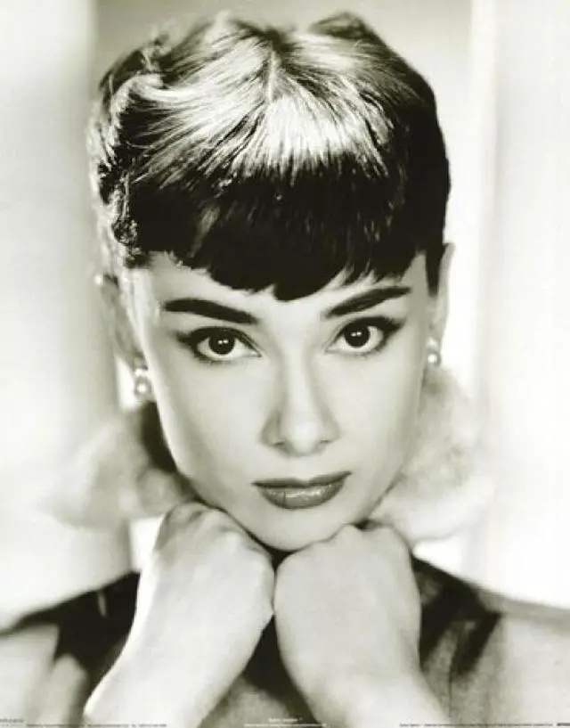 Main image of Audrey Hepburn - Lips Sepia Poster Print (16 x 20)