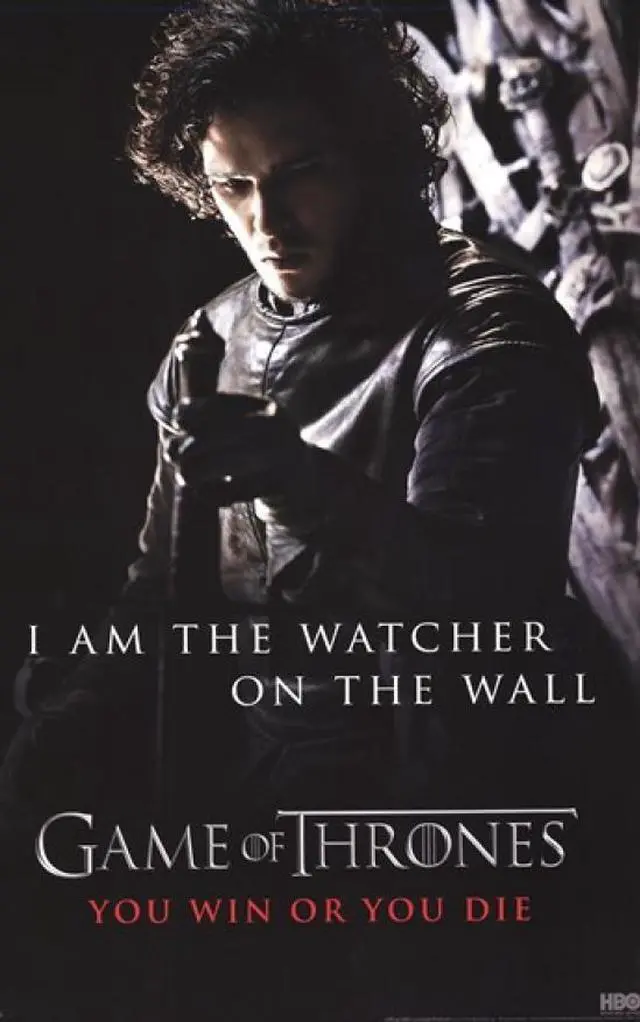 Main image of Game of Thrones - Jon Snow - Watcher on the Wall Poster Print (22 x 34)
