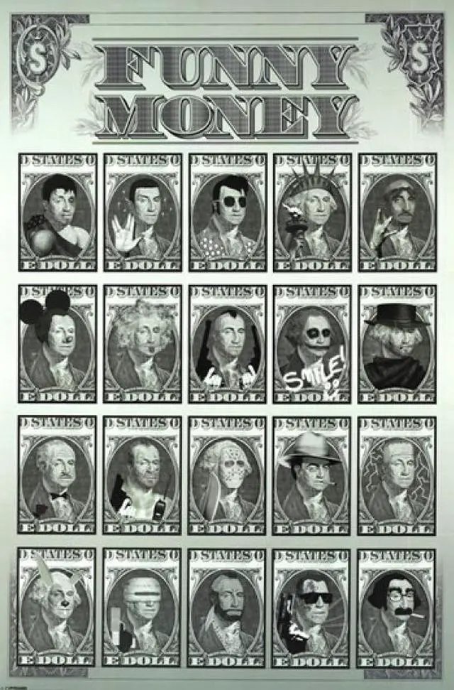 Main image of Funny Money Poster Print (22 x 34)
