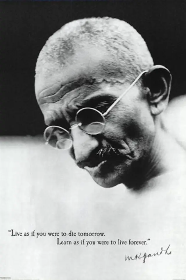 Main image of Gandhi - Live Quote Poster Print (24 x 36)
