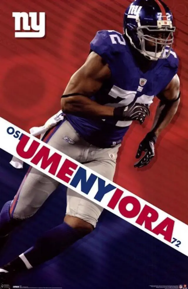 Main image of NY Giants - O Umenyiora 09 Poster Print (24 x 36)