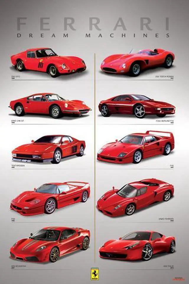 Main image of Ferrari - Dream Machines Poster Print (24 x 36)
