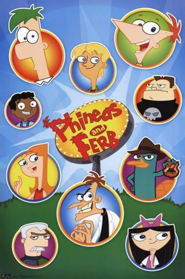 Main image of Phineas and Ferb - Grid Poster Print (24 x 36)