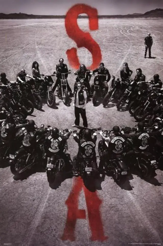 Main image of Sons of Anarchy - Bike Circle Poster Print (22 x 34)