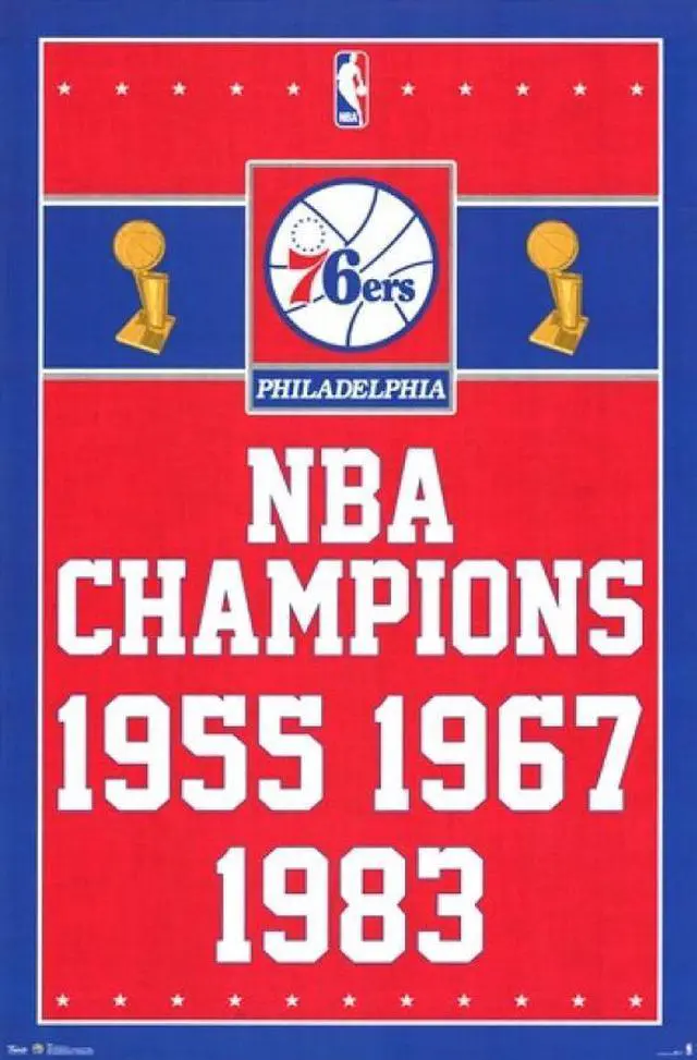 Main image of Philadelphia 76ers - Champions 13 Poster Print (24 x 36)