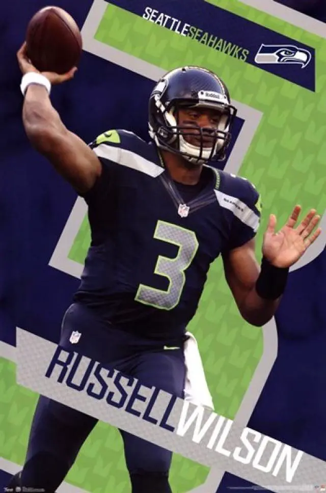 Main image of Seattle Seahawks - Russell Wilson 13 Poster Print (24 x 36)