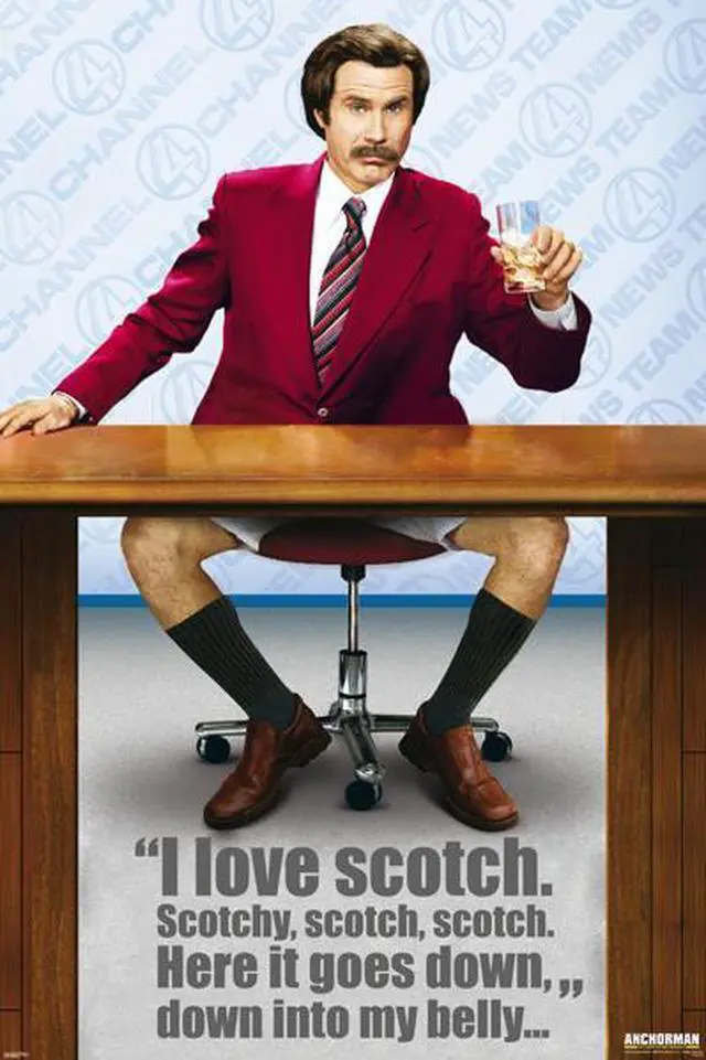 Main image of Anchorman - Scotch Poster Print (22 x 34)