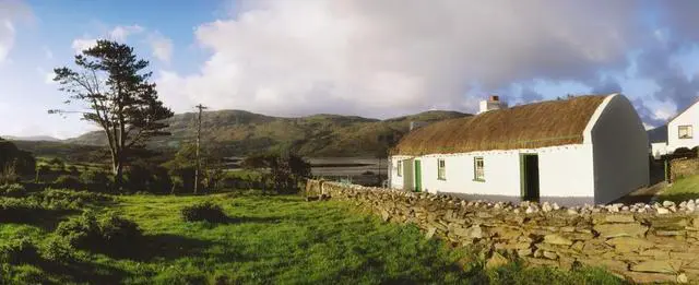 Main image of Traditional Cottage Near Lough Rus Point Ardara Co Donegal Ireland Poster Print (33 x 13)