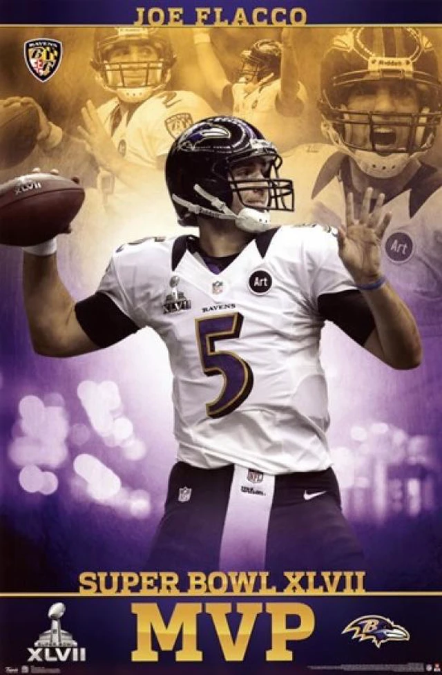 Main image of Super Bowl XLVII - MVP Poster Print (24 x 36)