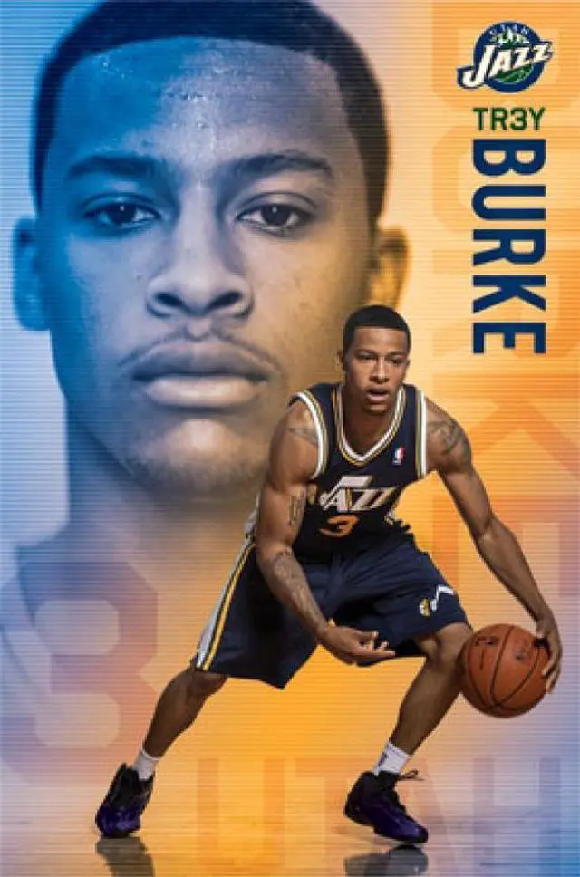 Main image of Utah Jazz - T Burke 13 Poster Print (22 x 34)