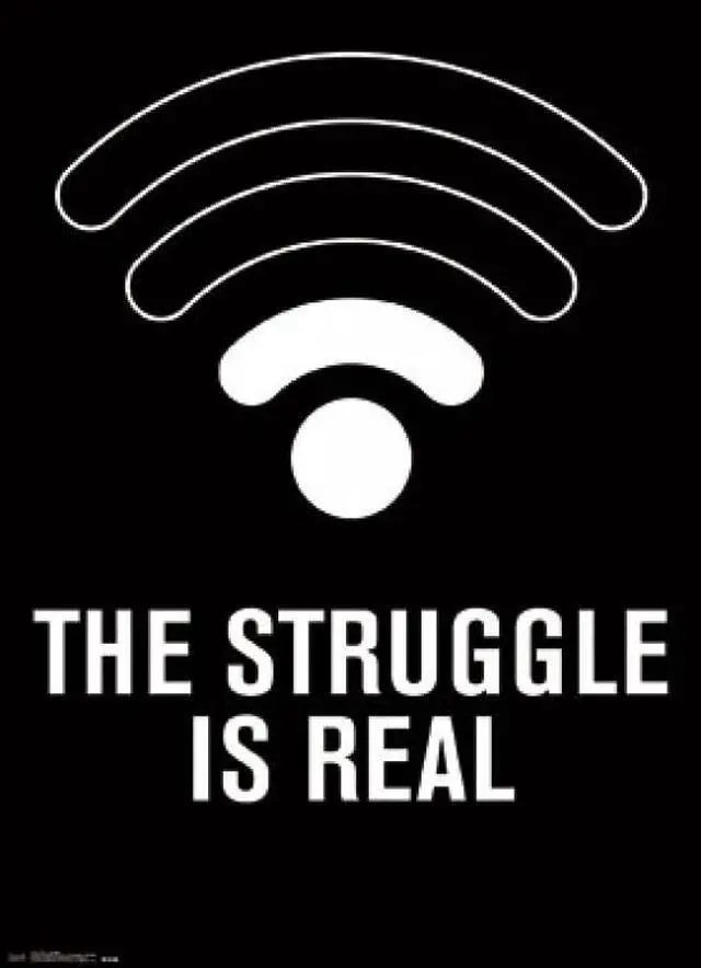 Main image of Wi-fi - Struggle Poster Print (22 x 34)