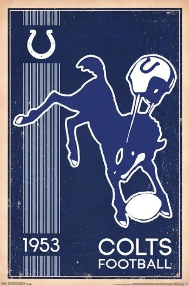 Main image of Indianapolis Colts - Retro Logo 2014 Poster Print (22 x 34)