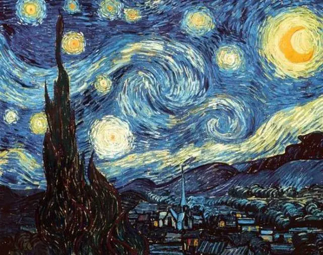 Main image of Vincent Van Gogh Starry Night Poster Print (36 x 24)