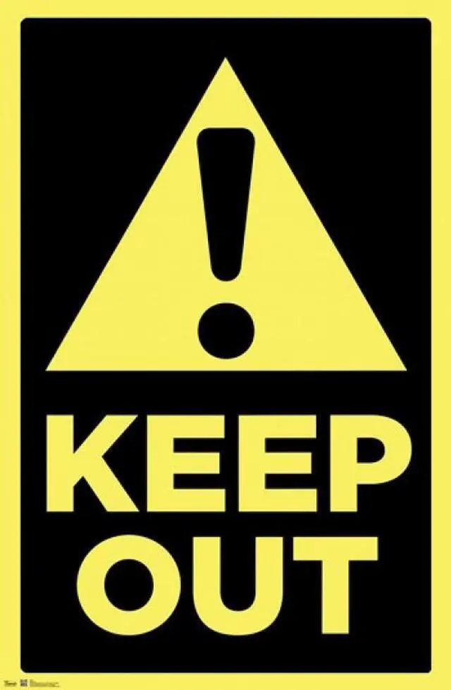 Main image of Keep Out Poster Print (22 x 34)