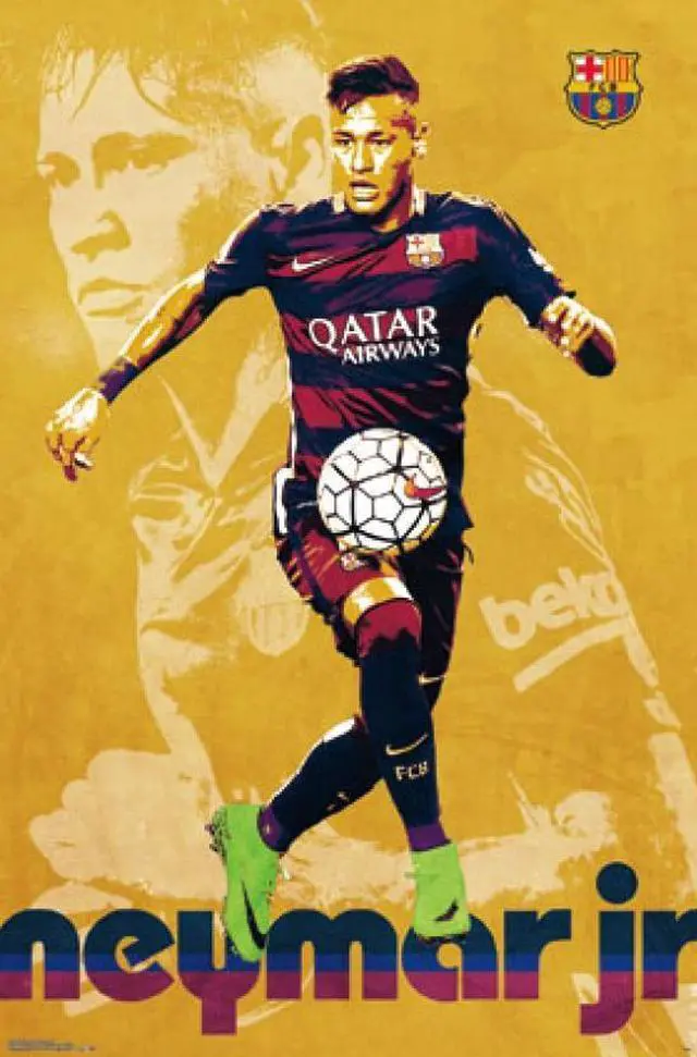 Main image of FC Barcelona - Neymar Jr 16 Poster Print (22 x 34)