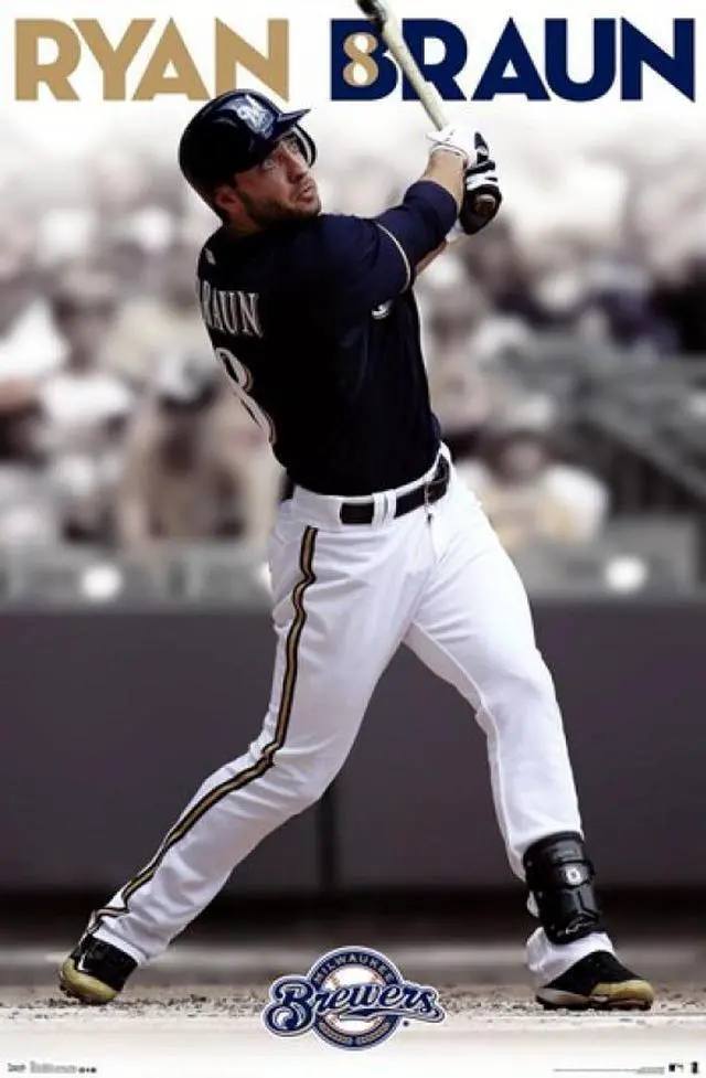Main image of Milwaukee Brewers - R Braun 13 Poster Print (22 x 34)