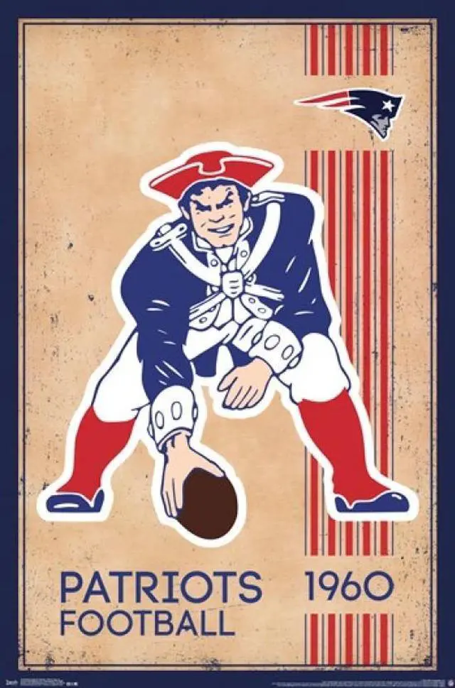 Main image of New England Patriots - Retro Logo 14 Poster Print (22 x 34)