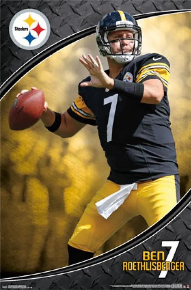 Main image of Pittsburgh Steelers - Ben Roethlisberger 15 Poster Print (24 x 36)