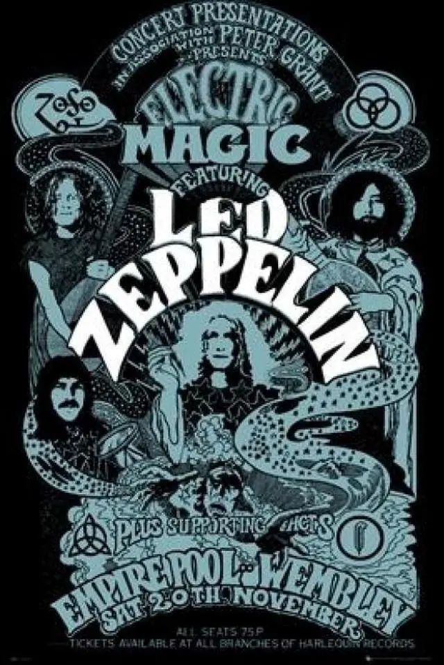 Main image of Led Zeppelin - Wembley Poster Print (24 X 36)