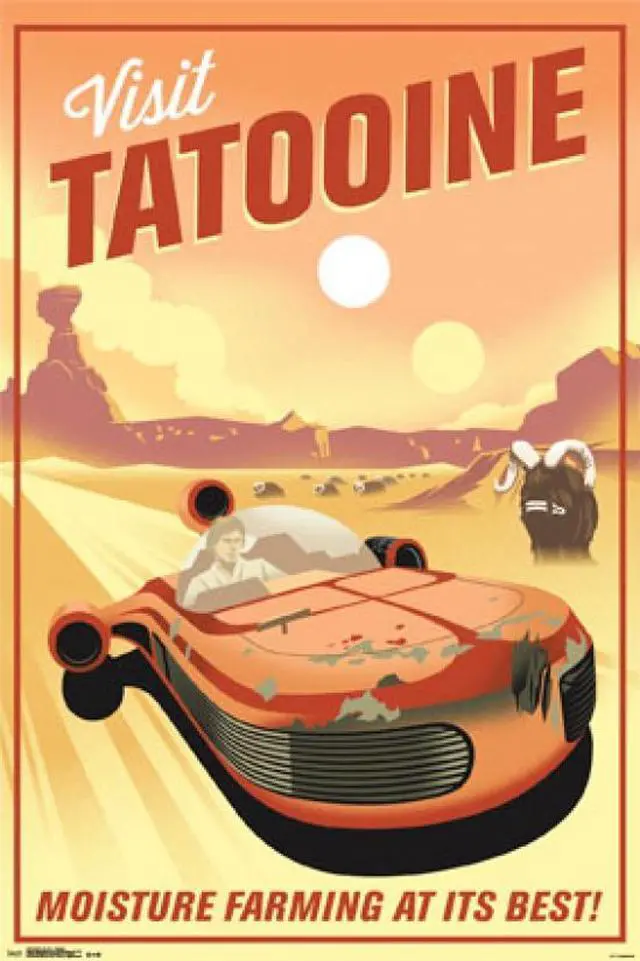 Main image of Star Wars - Tatooine Poster Print (24 x 36)