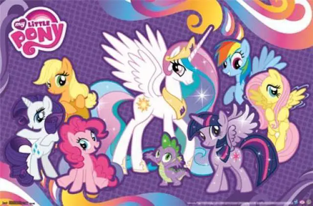 Main image of Posterazzi TIARP13640 My Little Pony - Friends Poster Print - 24 x 36 in.