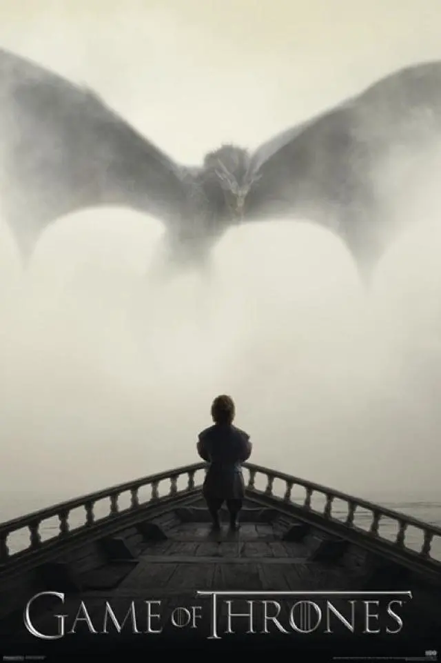 Main image of Game Of Thrones - Tyrion Lannister & Dragon Poster Print (24 X 36)
