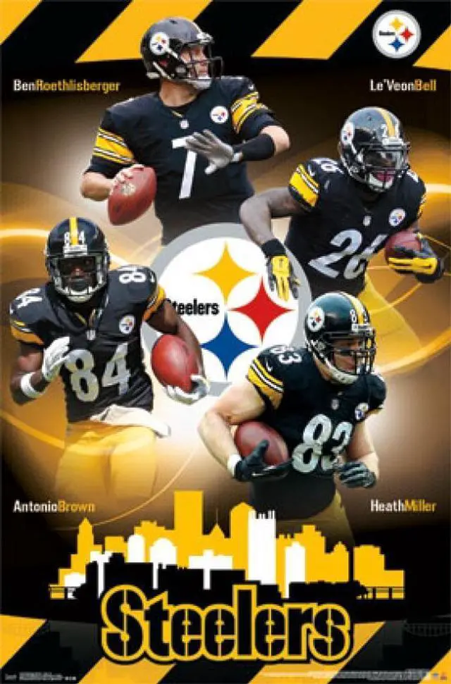 Main image of Pittsburgh Steelers - Team 15 Poster Print (24 x 36)