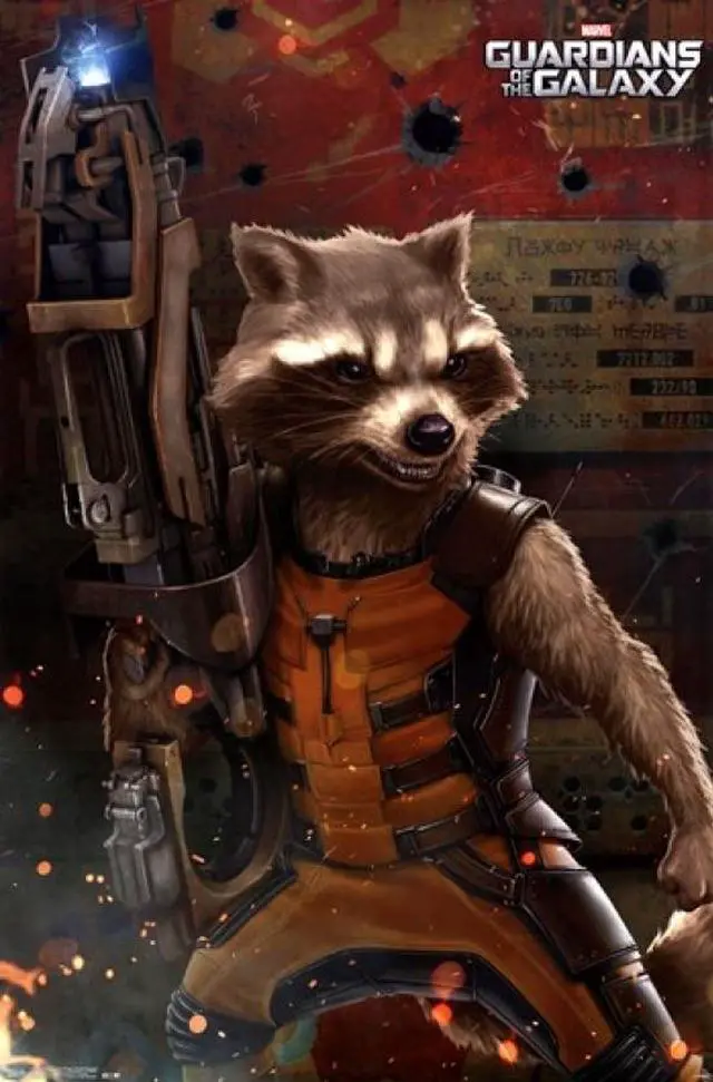 Main image of Marvel Guardians of the Galaxy - Rocket Raccoon Poster Print (24 x 36)